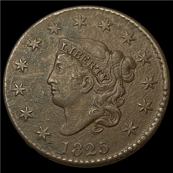 1825 Coronet Head Large Cent CLOSELY  UNCIRCULATED