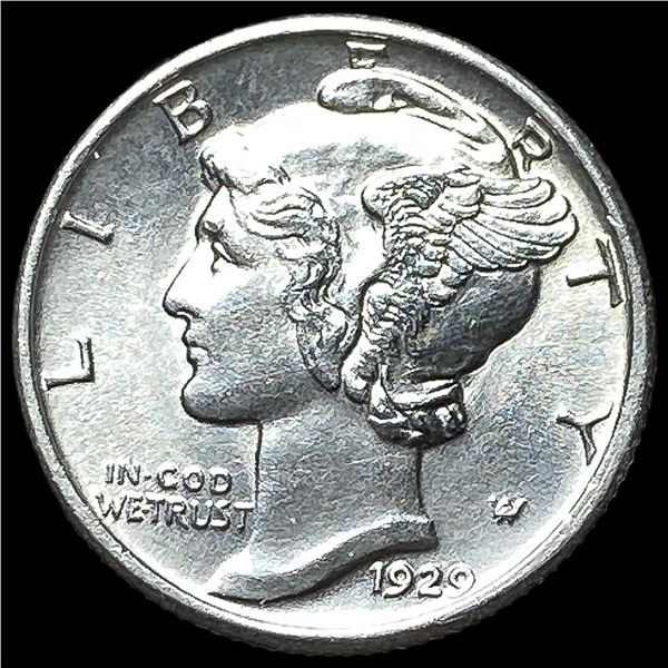 1929 Silver Mercury Dime GEM BU