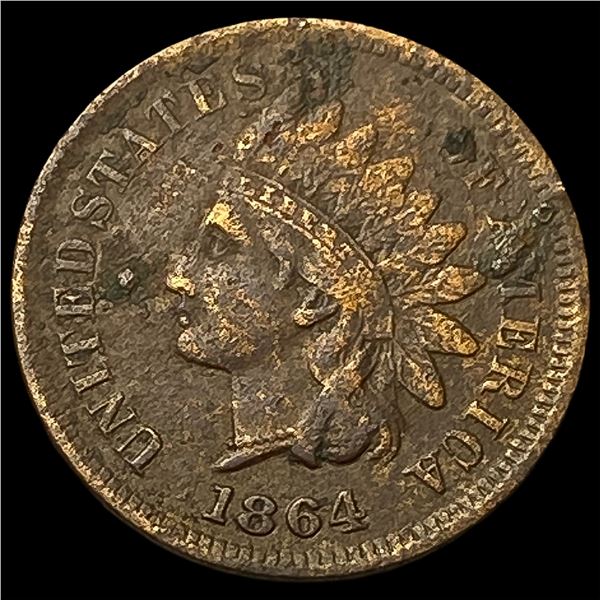 1864 w/L Indian Head Cent NEARLY UNCIRCULATED