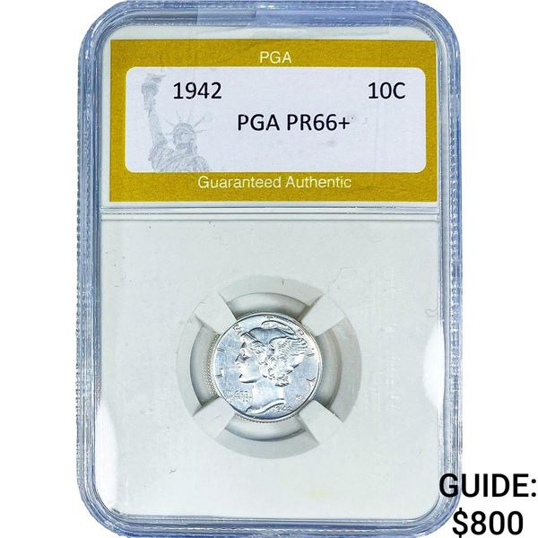 1942 Mercury Silver Dime PGA PR66+