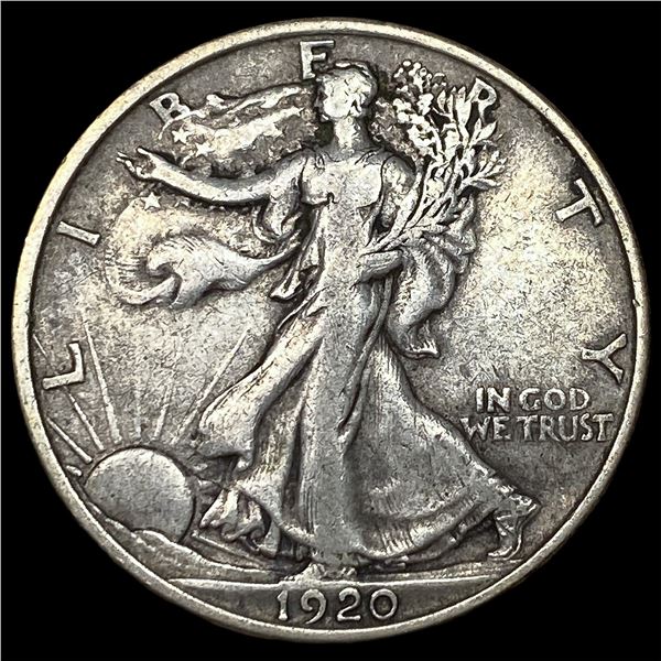 1920 Walking Liberty Half Dollar NEARLY  UNCIRCULATED