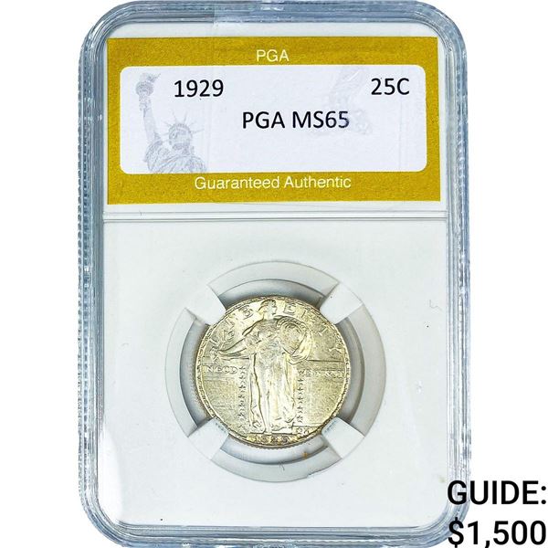 1929 Standing Liberty Quarter PGA MS65