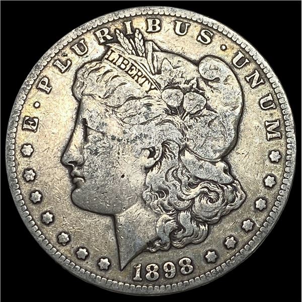 1898-S Silver Morgan Dollar ABOUT  UNCIRCULATED