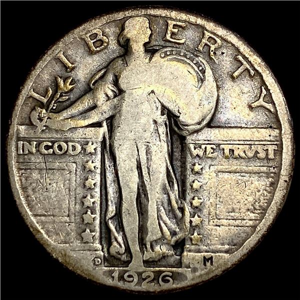 1926-D Silver Standing Liberty Quarter NEARLY  UNCIRCULATED