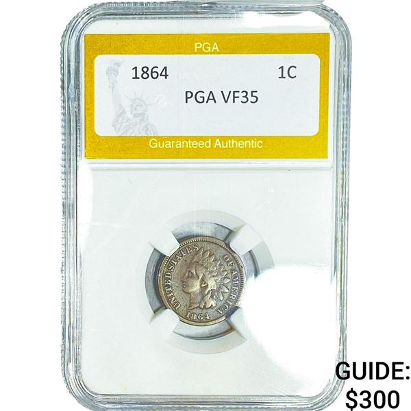 1864 Indian Head Cent PGA VF35