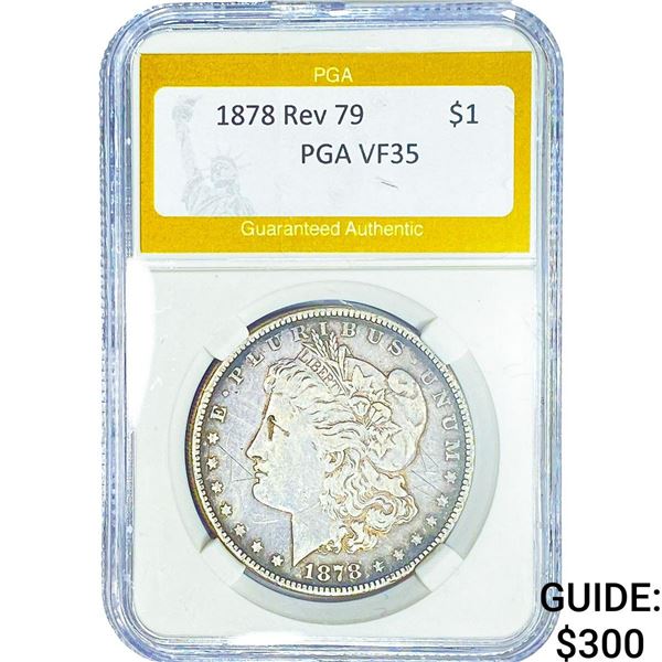 1878 Rev 79 Morgan Silver Dollar PGA VF35