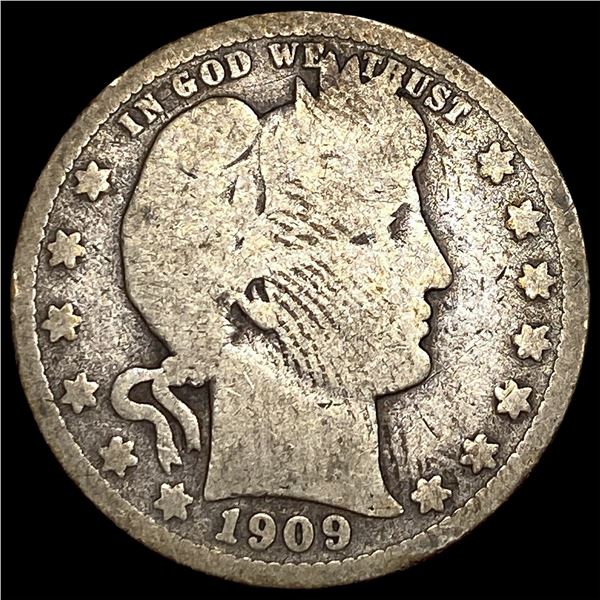 1909-O Silver Barber Half Dollar LIGHTLY  CIRCULATED