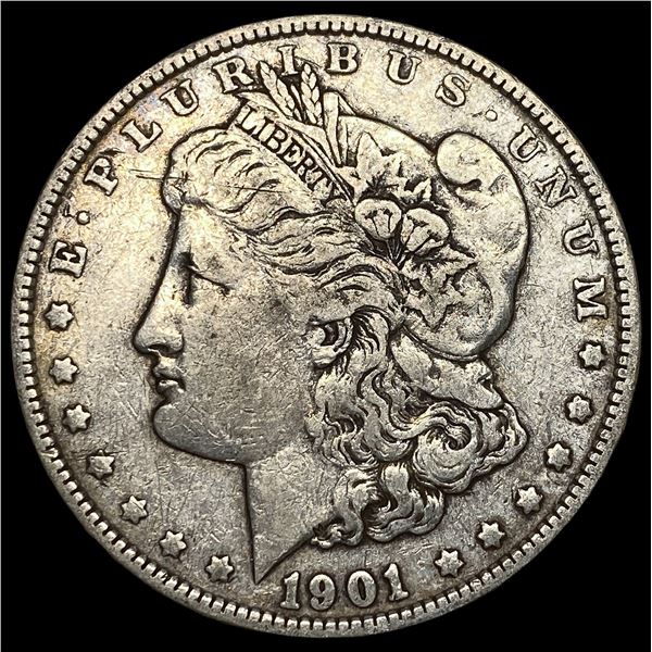 1901 Silver Morgan Dollar NEARLY UNCIRCULATED