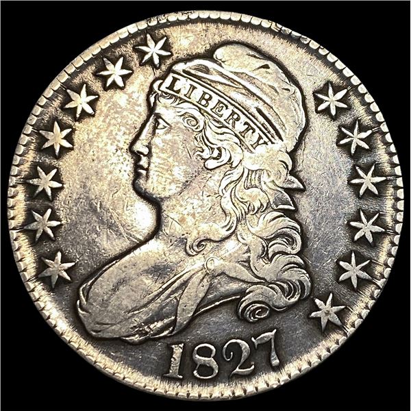 1827 Capped Bust Half Dollar NEARLY  UNCIRCULATED