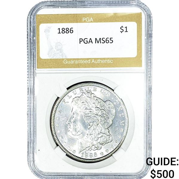 1886 Morgan Silver Dollar PGA MS65