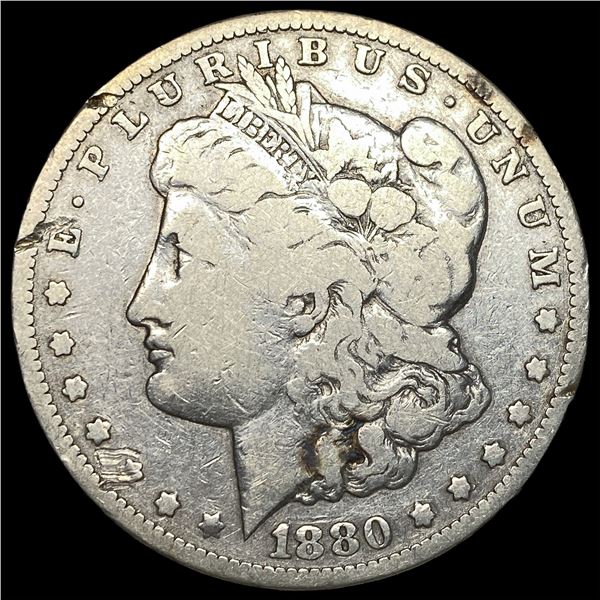 1880-CC Silver Morgan Dollar LIGHTLY  CIRCULATED
