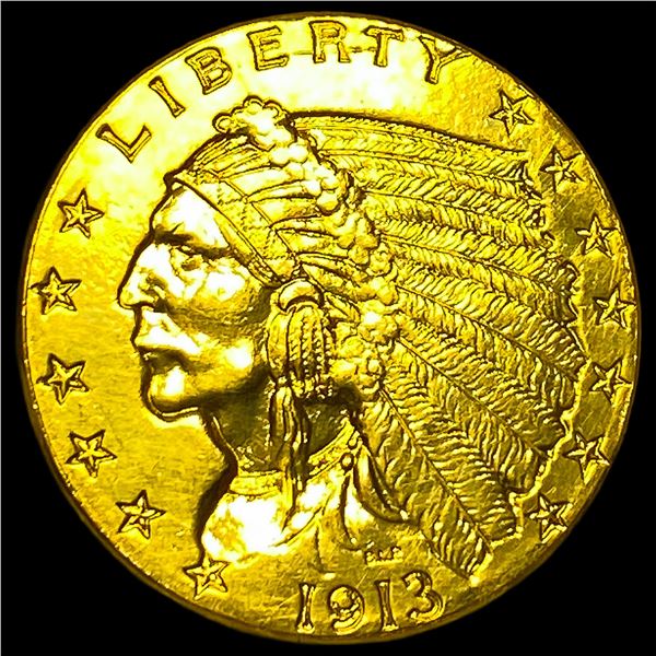1913 Indian Head Gold $2.50 Quarter Eagle  UNCIRCULATED