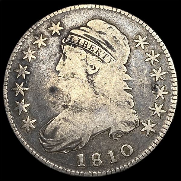 1810 Capped Bust Half Dollar LIGHTLY  CIRCULATED