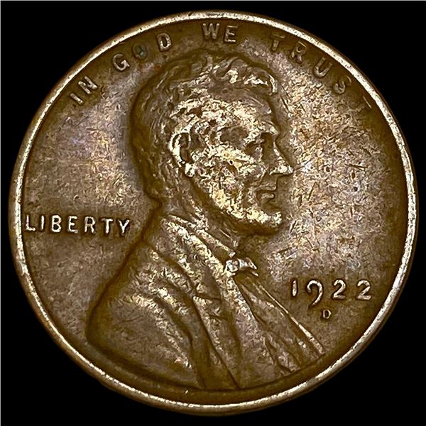 1922-D Lincoln Wheat Cent ABOUT UNCIRCULATED
