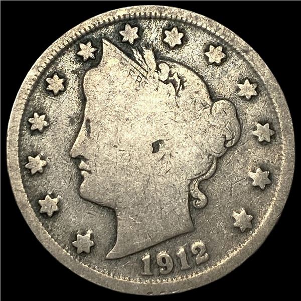 1912-S Liberty Head Nickel LIGHTLY CIRCULATED