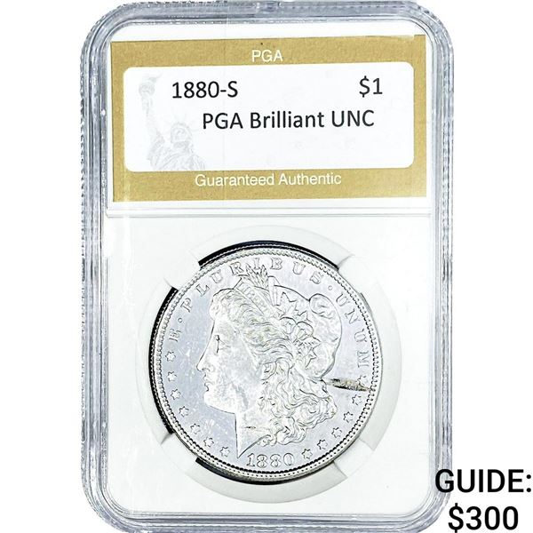 1880-S Morgan Silver Dollar PGA Brilliant UNC