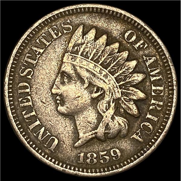 1859 Indian Head Cent ABOUT UNCIRCULATED