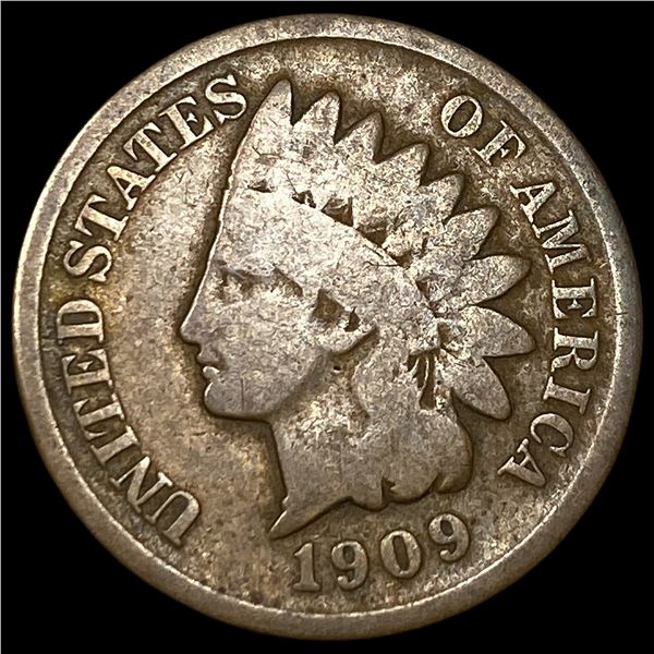1909-S Indian Head Cent NICELY CIRCULATED