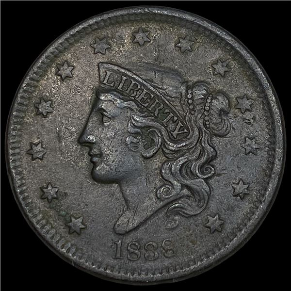 1838 Braided Hair Large Cent CLOSELY  UNCIRCULATED