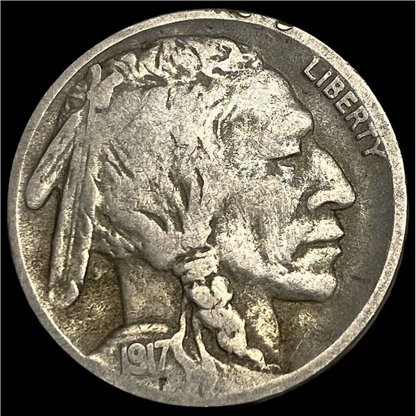 1917-D Buffalo Nickel ABOUT UNCIRCULATED