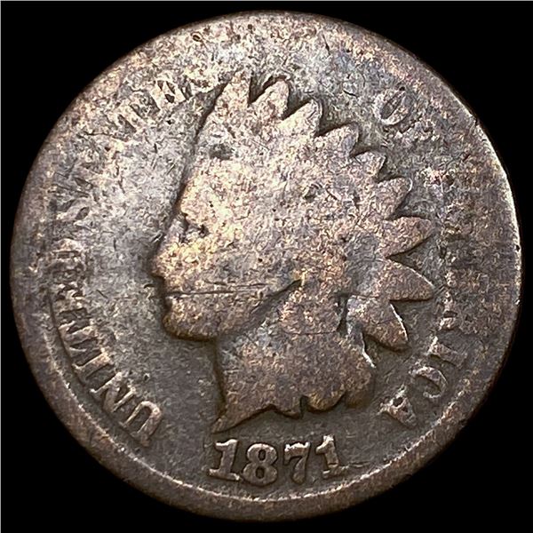 1871 Indian Head Cent NICELY CIRCULATED