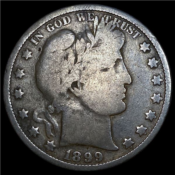 1899 Silver Barber Half Dollar LIGHTLY  CIRCULATED