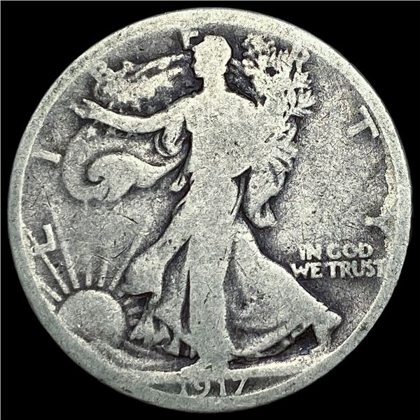 1917-D Walking Liberty Half Dollar NICELY  CIRCULATED