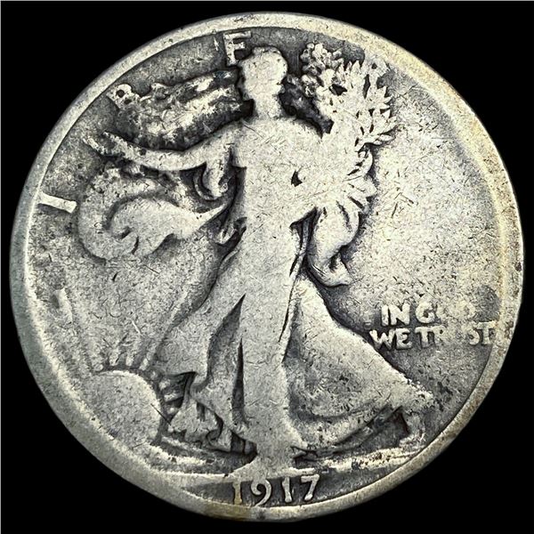 1917-S Silver Walking Liberty Half Dollar  NICELY CIRCULATED