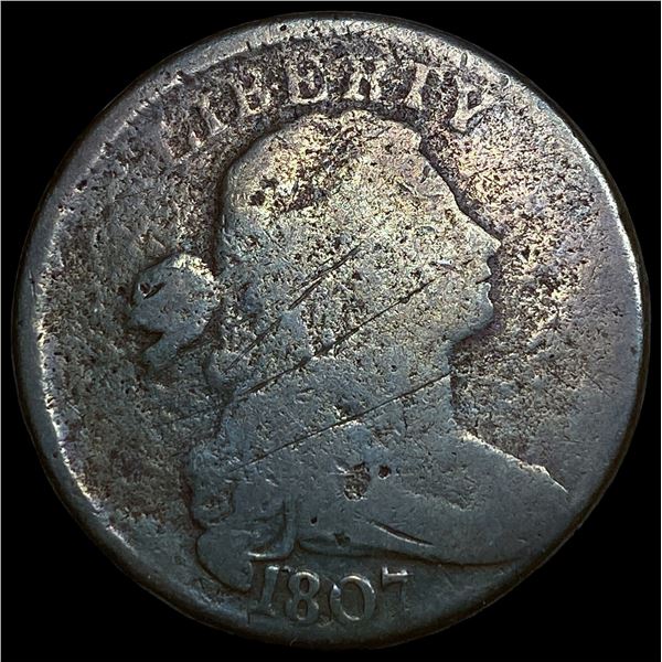 1807 Draped Bust Large Cent NICELY CIRCULATED