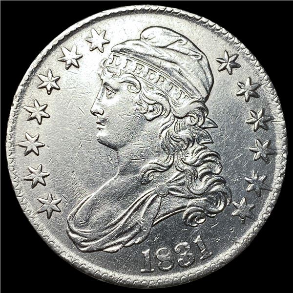 1831 Capped Bust Half Dollar ABOUT  UNCIRCULATED