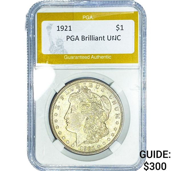 1921 Morgan Silver Dollar PGA Brilliant UNC