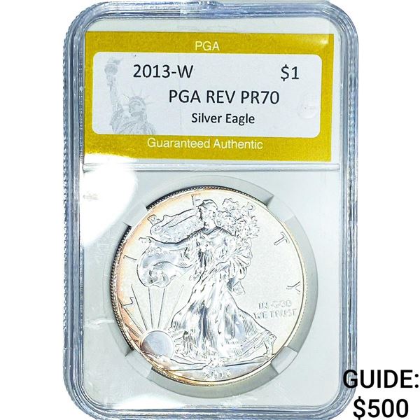 2013-W Silver Eagle PGA REV PR70