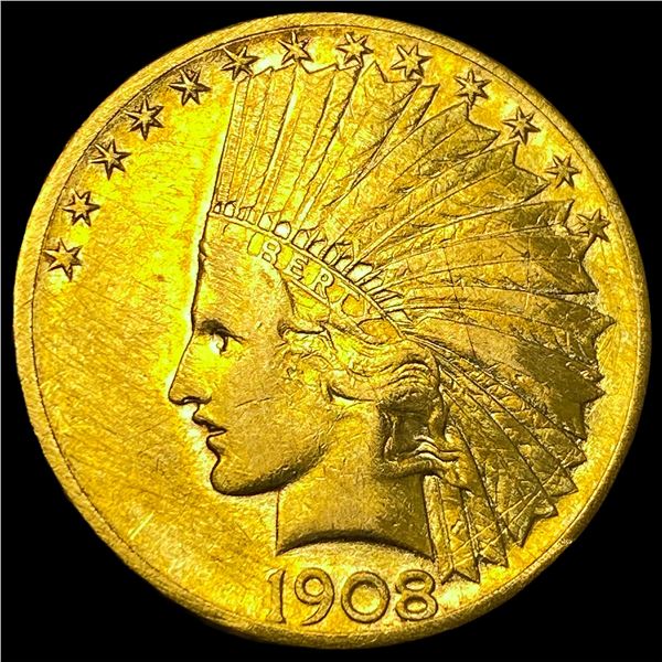 1908-S Gold $10 Indian Head Eagle HIGH GRADE