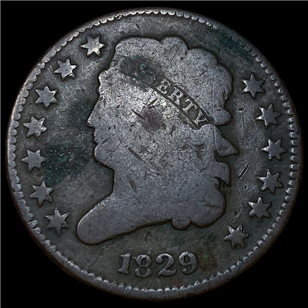 1829 Classic Head Half Cent LIGHTLY  CIRCULATED