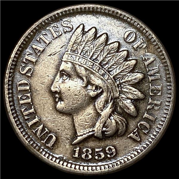 1859 Indian Head Cent NEARLY UNCIRCULATED