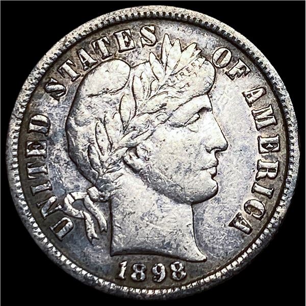 1898 Silver Barber Dime CLOSELY UNCIRCULATED
