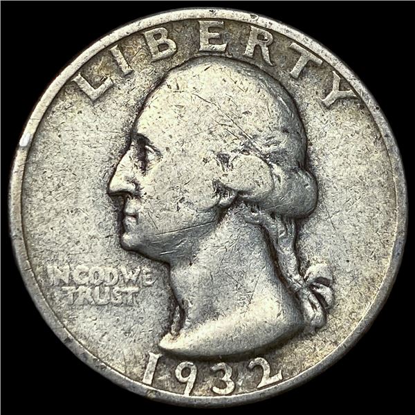 1932-S Silver Washington Quarter ABOUT  UNCIRCULATED