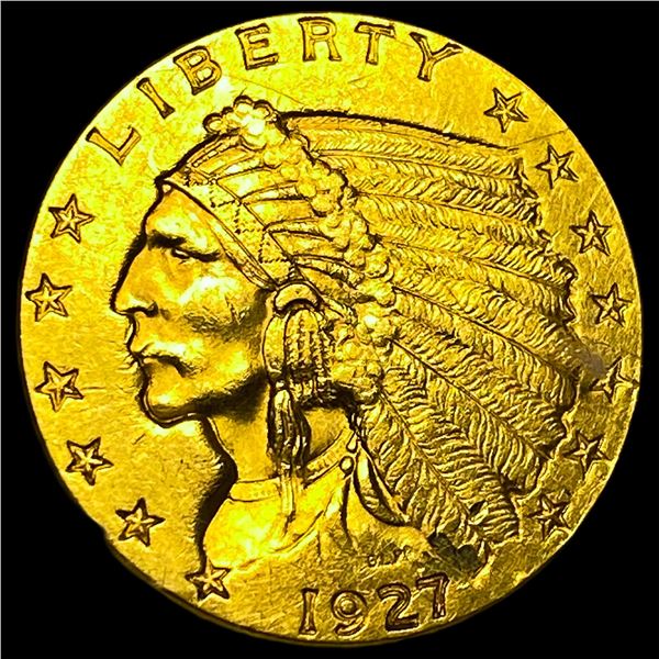 1927 Indian Head Gold $2.50 Quarter Eagle  CLOSELY UNCIRCULATED