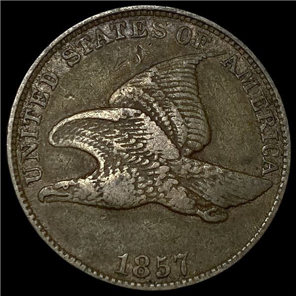 1857 Flying Eagle Cent NEARLY UNCIRCULATED