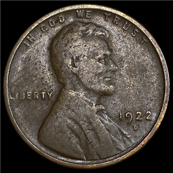 1922-D Lincoln Wheat Cent NEARLY UNCIRCULATED