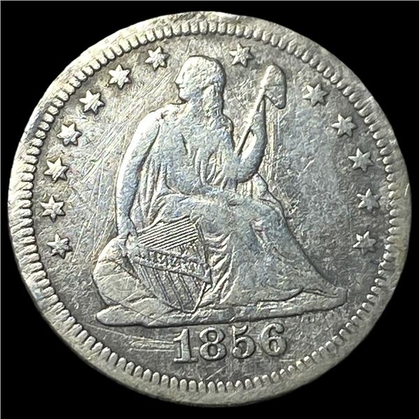 1856 Seated Liberty Quarter LIGHTLY  CIRCULATED