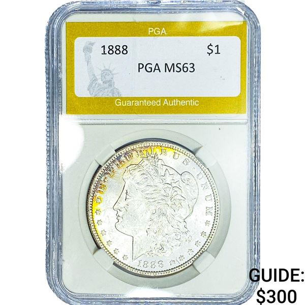 1888 Morgan Silver Dollar PGA MS63