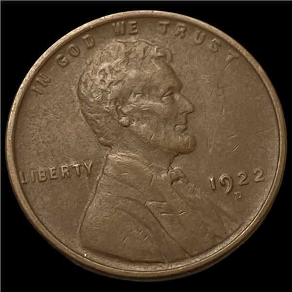 1922-D Lincoln Wheat Cent NEARLY UNCIRCULATED