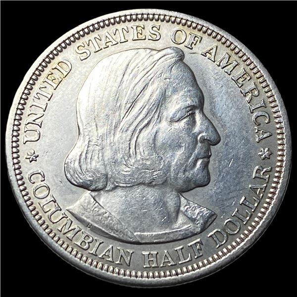 1892 Silver Columbian Expo Half Dollar  CLOSELY UNCIRCULATED