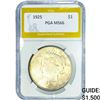 Image 1 : 1925 Silver Peace Dollar PGA MS66