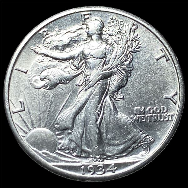 1934-S Silver Walking Liberty Half Dollar  CLOSELY UNCIRCULATED