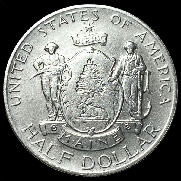 1920 Silver Maine Half Dollar CLOSELY  UNCIRCULATED