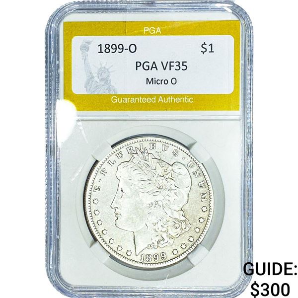 1899-O Morgan Silver Dollar PGA VF35 Micro O