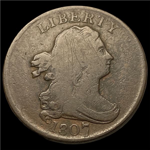 1807 Draped Bust Half Cent NICELY CIRCULATED