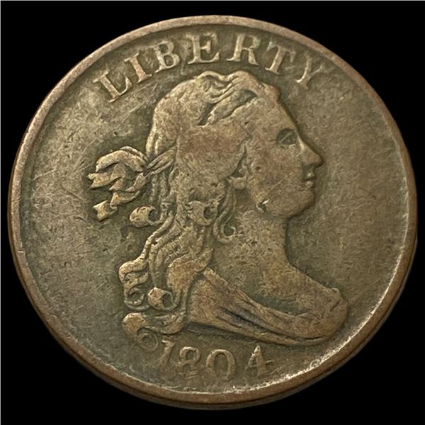 1804 Draped Bust Half Cent LIGHTLY CIRCULATED